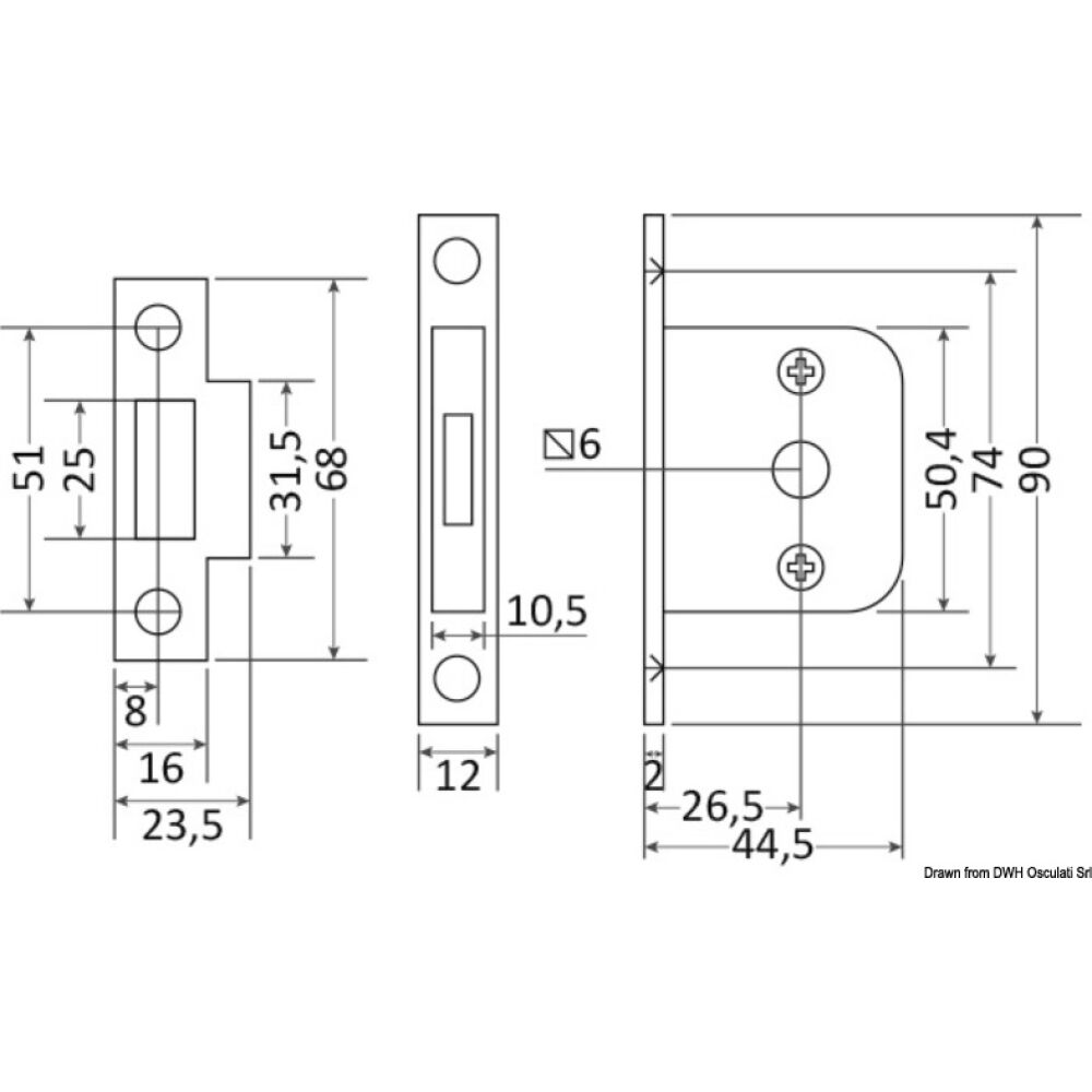 Serratura senza blocco