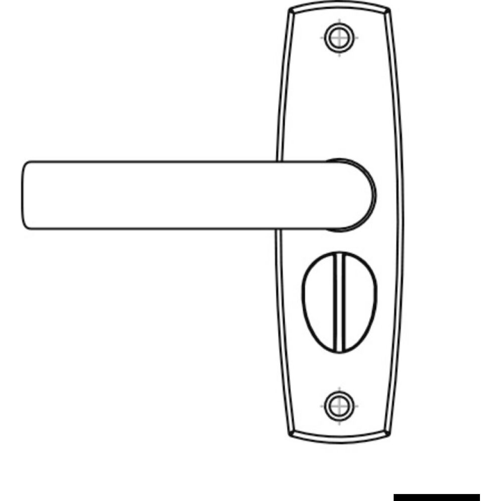 CONTEMPORARY handle pair w/strike plate left