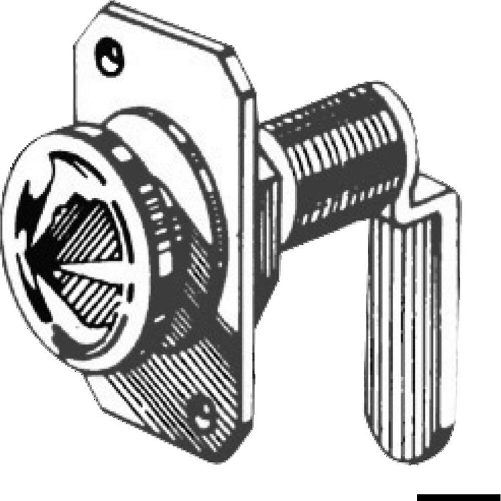 Serratura ottone nichelato 16 mm