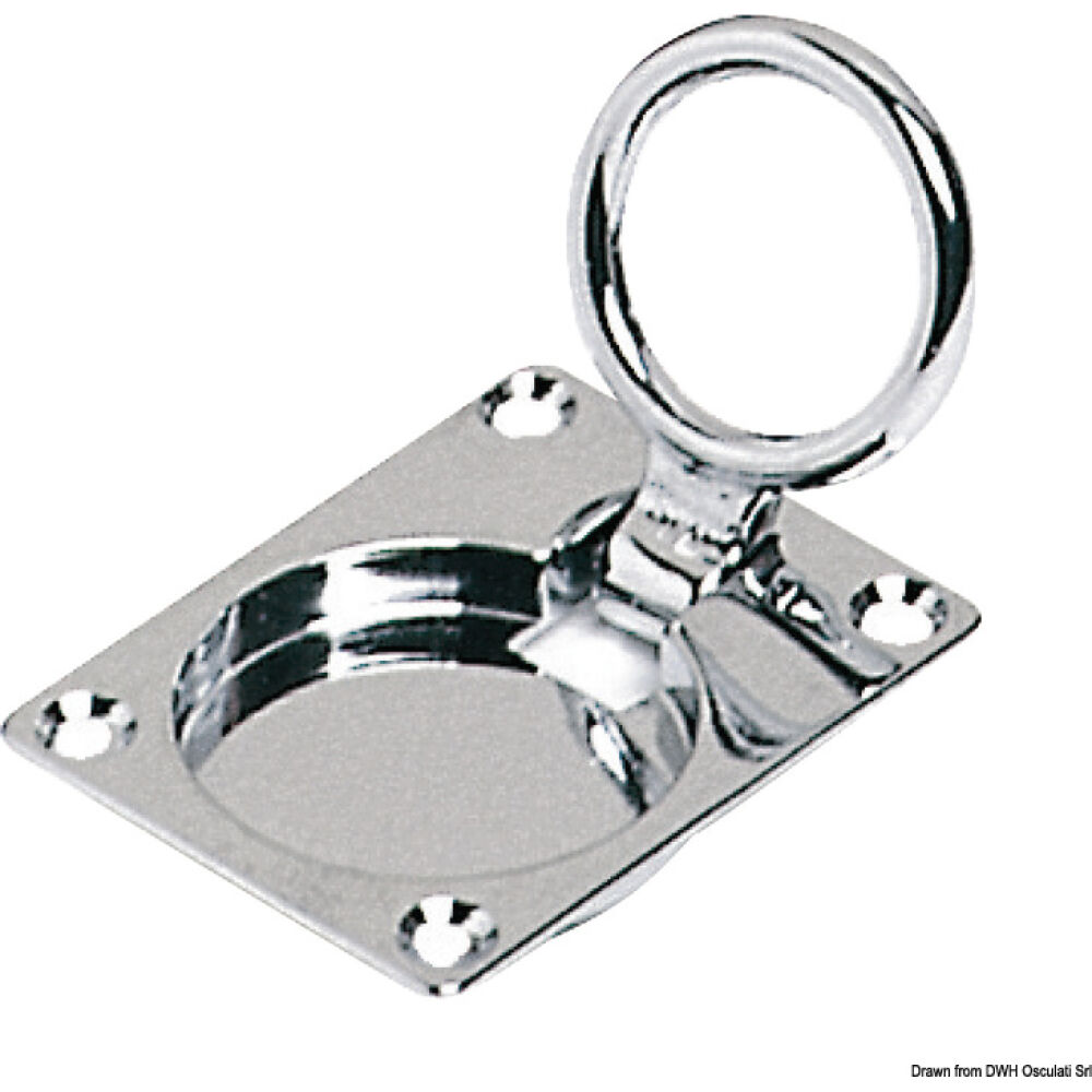 Alzapagliolo ottone cromato 65x50