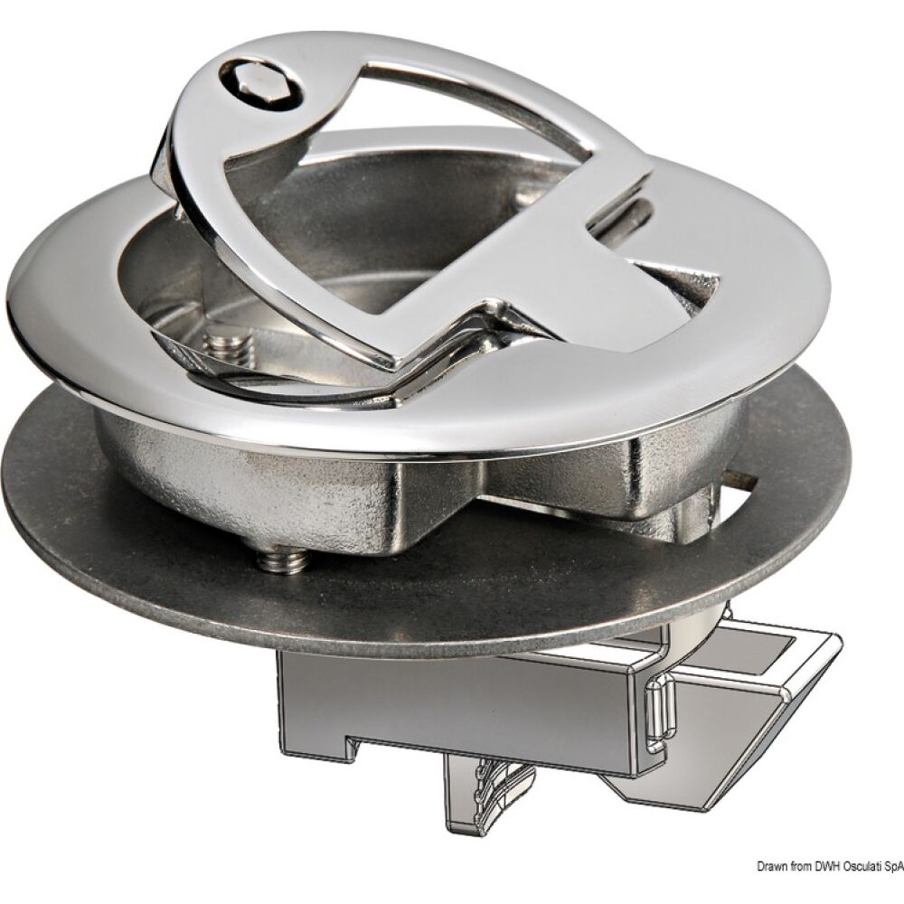 Alzapagliolo inox + serratura