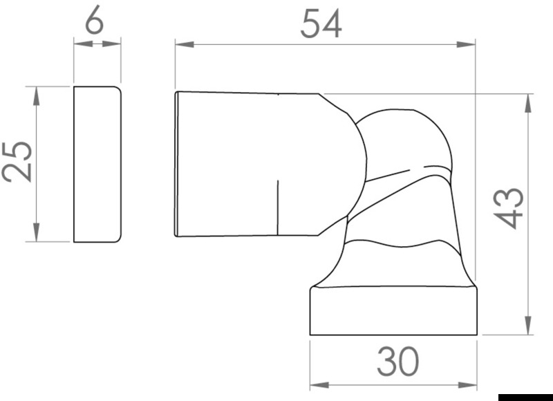 Fermaporte magn. inox lucidato