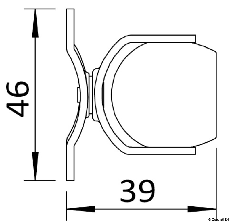 Fermaporte magnetico pivotante versione bassa