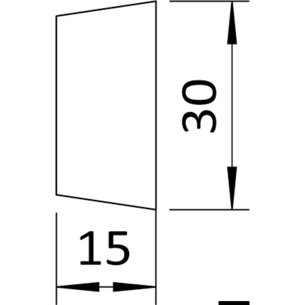 Riscontro esterno per fermaporte 38.155.34/35