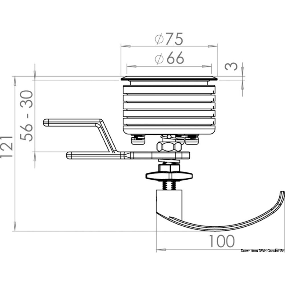 Alzapaioglo Eclipse 75 MK2 con maniglia