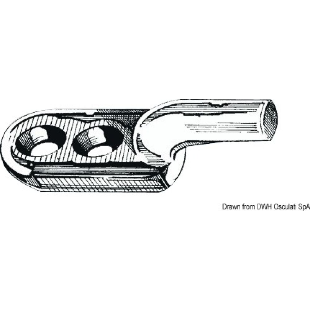 Chromed brass multipurpose hook 43x13x14 mm