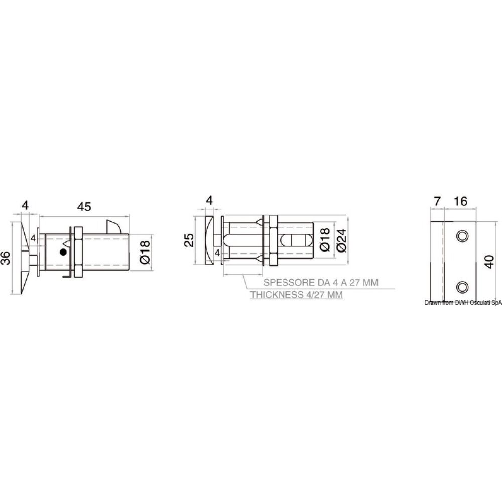 Chiusura Flush Lock ovale