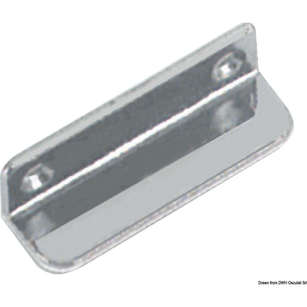 Chromed brass L-shape stop plates