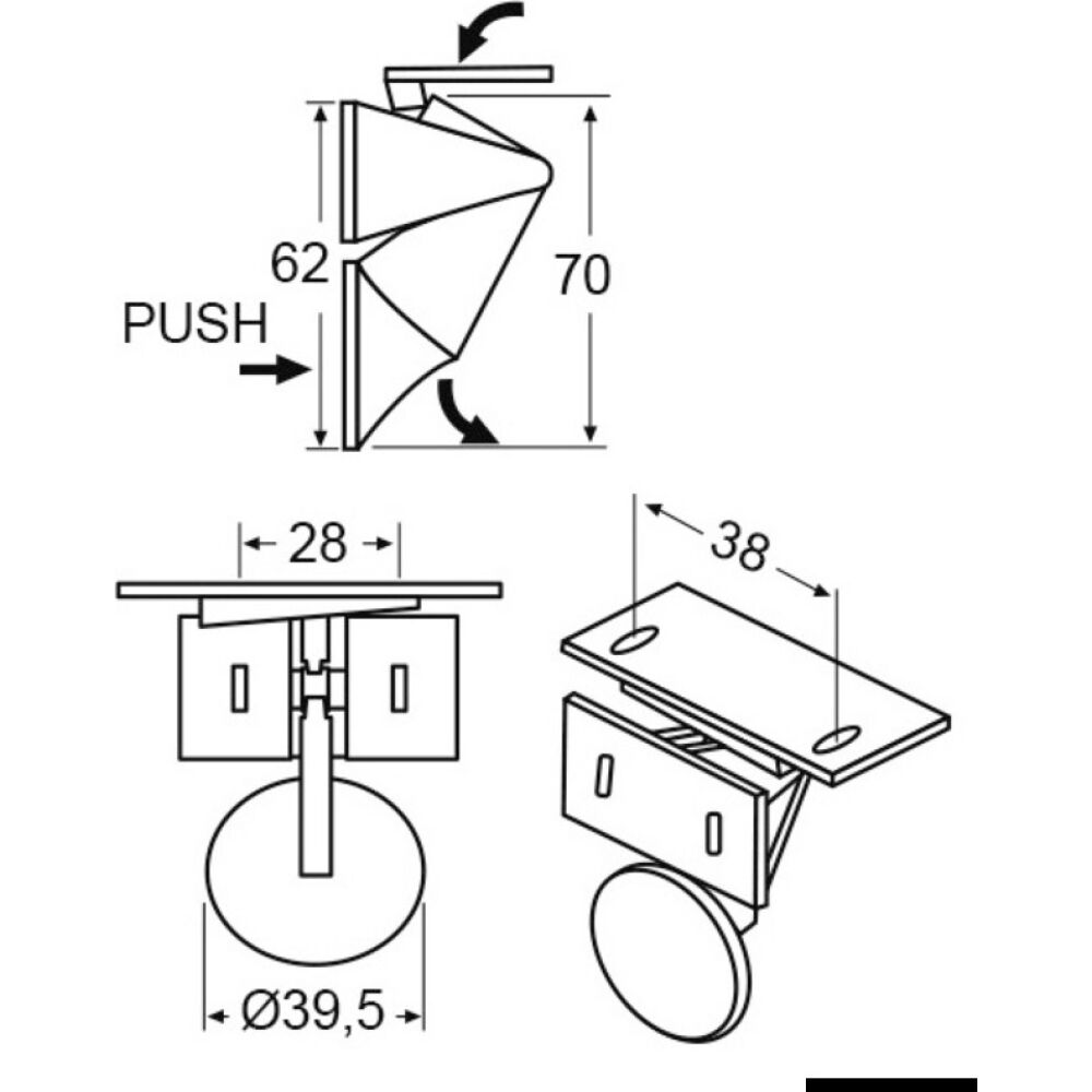Cerniera inox mm 28/33
