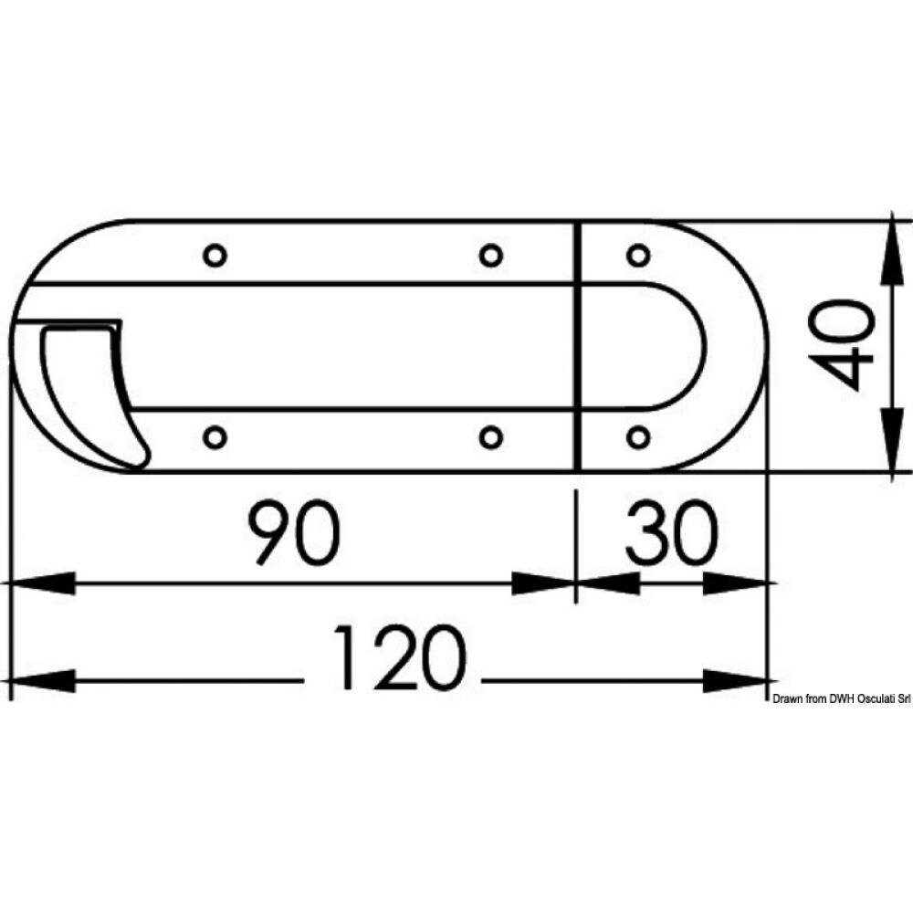 Chromed brass spring doorstop
