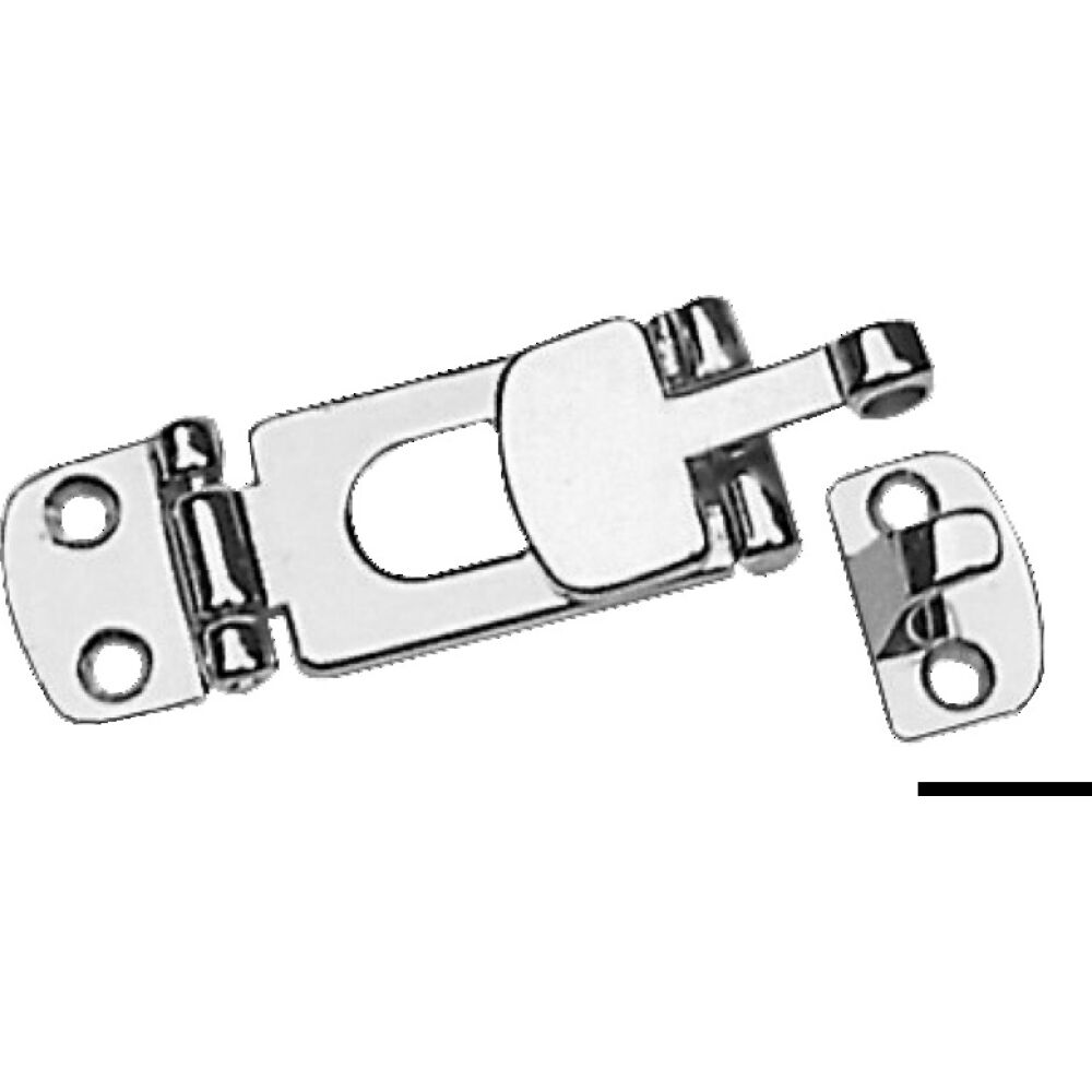 Chromed brass lever locking 82x30 mm